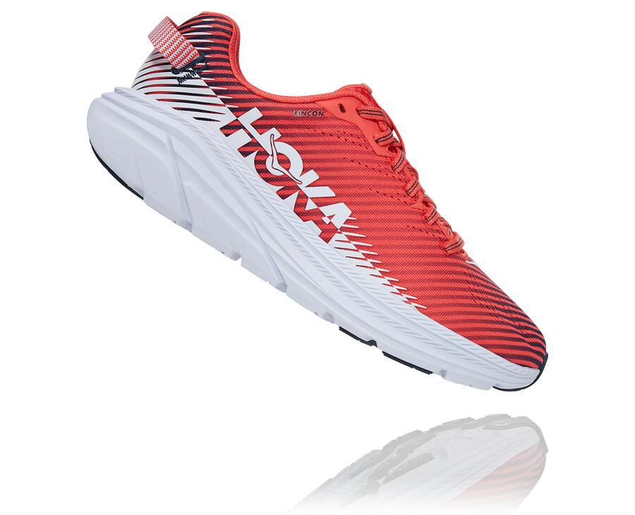 Hoka One One Tenisky Damske Červené/Biele - Rincon 2 - 30641-HKLV